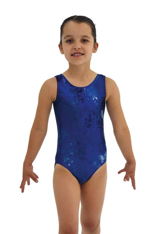 Ice Blue Foil Mondor Leotard